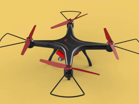 DRONE WEBCAM HD C&Acirc;MERA MOD QUADCOPTER UAV UAS A&Eacute;REA FPV RC SYMA Modelo 3D