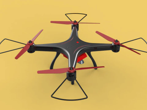 DRONE WEBCAM HD C&Acirc;MERA MOD QUADCOPTER UAV UAS A&Eacute;REA FPV RC SYMA Modelo 3D