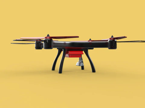 DRONE WEBCAM HD C&Acirc;MERA MOD QUADCOPTER UAV UAS A&Eacute;REA FPV RC SYMA Modelo 3D