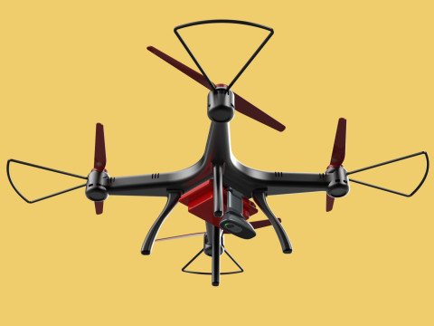 DRONE WEBCAM HD CAMERA MOD QUADCOPTER UAV UAS AERIAL FPV RC SYMA Modelo 3D