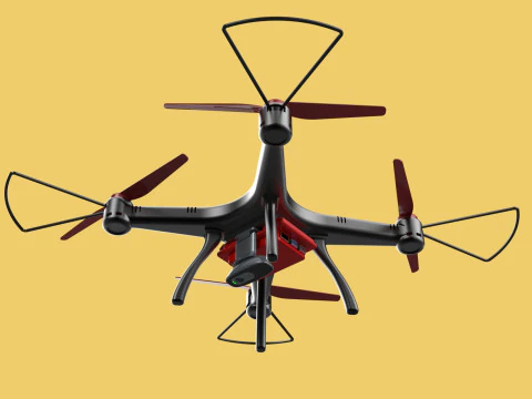 DRONE WEBCAM HD C&Acirc;MERA MOD QUADCOPTER UAV UAS A&Eacute;REA FPV RC SYMA Modelo 3D