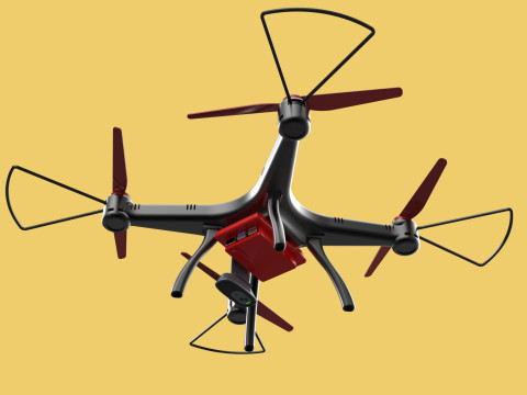 DRONE WEBCAM HD CAMERA MOD QUADCOPTER UAV UAS AERIAL FPV RC SYMA Modelo 3D
