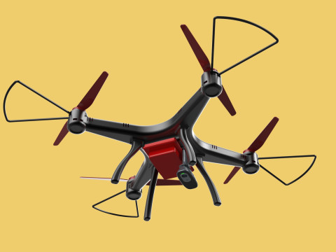 DRONE WEBCAM HD CAMERA MOD QUADCOPTER UAV UAS AERIAL FPV RC SYMA Modelo 3D