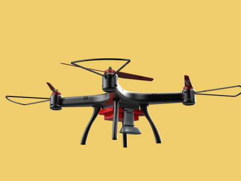 DRONE WEBCAM HD CAMERA MOD QUADCOPTER UAV UAS AERIAL FPV RC SYMA Modelo 3D
