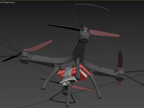 DRONE WEBCAM HD CAMERA MOD QUADCOPTER UAV UAS AERIAL FPV RC SYMA Modelo 3D