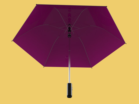 STANDARD PINK UMBRELLA FOLDING UMBRELLA AUTO OPEN CLOSE 3D Модель