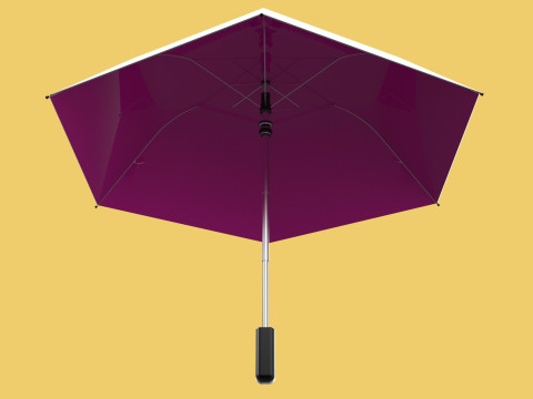 STANDARD PINK UMBRELLA FOLDING UMBRELLA AUTO OPEN CLOSE 3D Модель