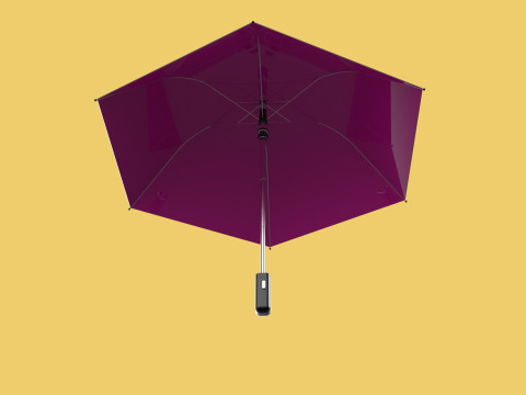 STANDARD PINK UMBRELLA FOLDING UMBRELLA AUTO OPEN CLOSE 3D Модель