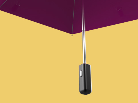 STANDARD PINK UMBRELLA FOLDING UMBRELLA AUTO OPEN CLOSE 3D Модель