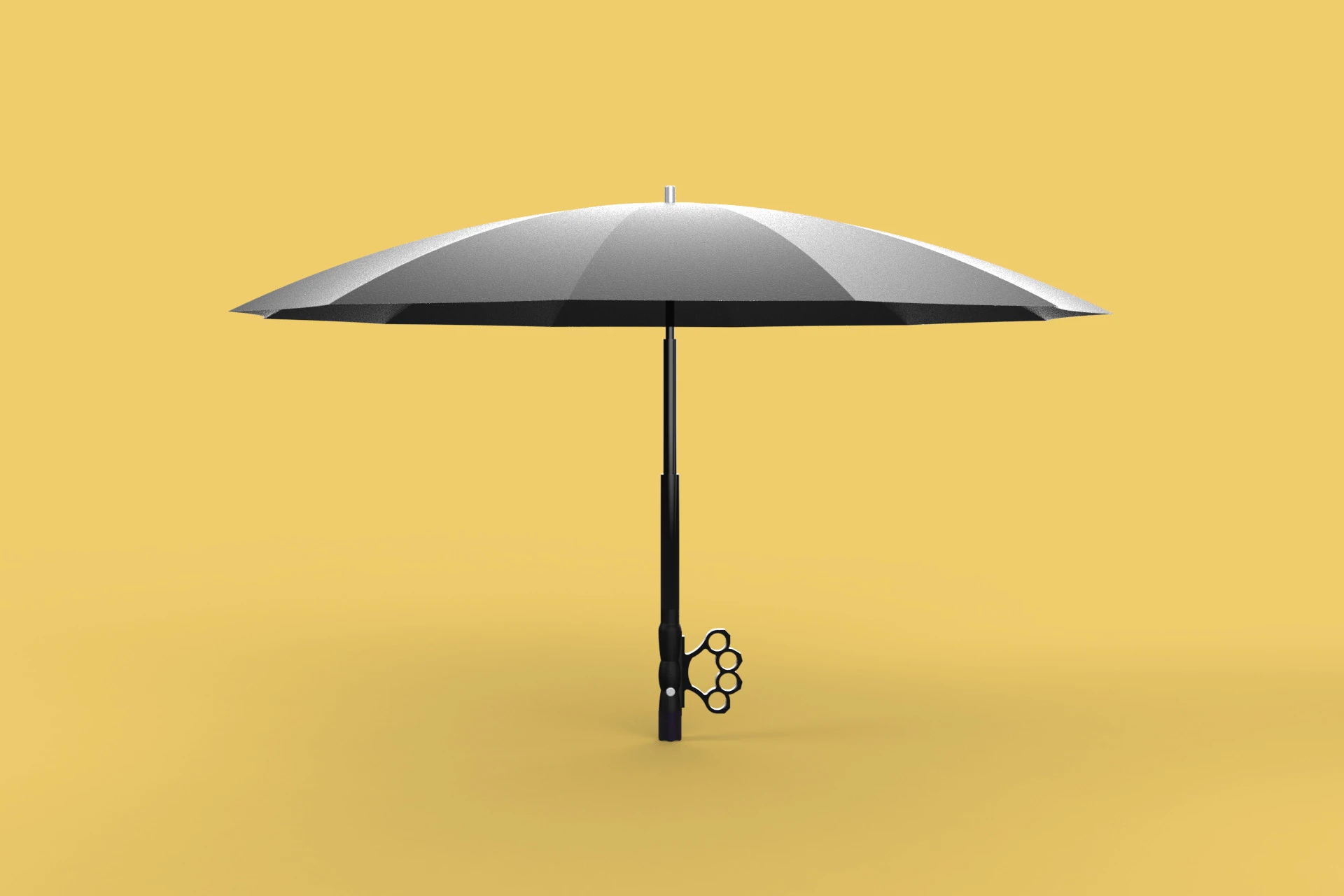 SELF DEFENSE UMBRELLA SAFETY FINGER HOLE GRIP FLASHLIGHT TORCH 3D Model .c4d .max .obj .3ds .fbx .stl .blend 