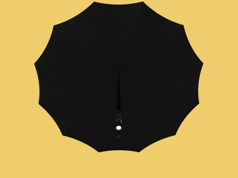 SELF DEFENSE UMBRELLA SAFETY FINGER HOLE GRIP FLASHLIGHT TORCH 3Dモデル