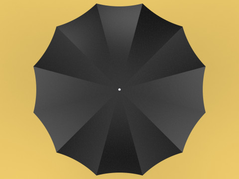SELF DEFENSE UMBRELLA SAFETY FINGER HOLE GRIP FLASHLIGHT TORCH 3Dモデル