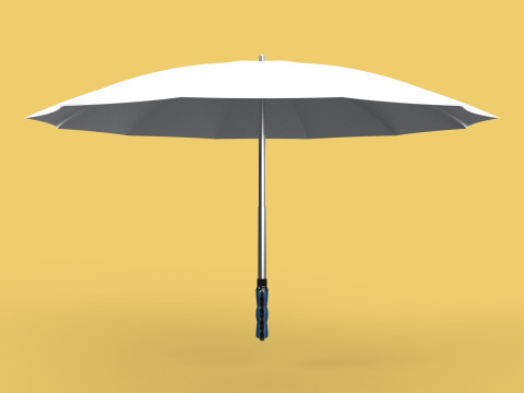 ERGONOMIC SAFE UMBRELLA FINGER HOLE GRIP HAND TEXTING IN RAIN 3D Модель