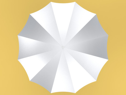 ERGONOMIC SAFE UMBRELLA FINGER HOLE GRIP HAND TEXTING IN RAIN 3D Модель