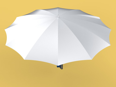 ERGONOMIC SAFE UMBRELLA FINGER HOLE GRIP HAND TEXTING IN RAIN 3D Модель
