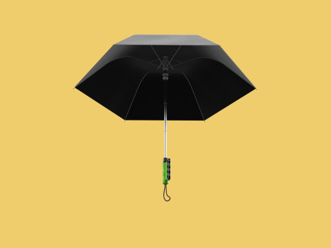 ERGONOMIC COMFORT UMBRELLA SAFE FINGER HOLE GRIP TEXTING IN RAIN 3D 模型