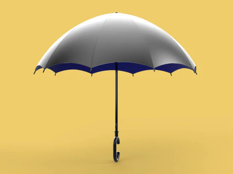 C SHAPE HANDLE STICK INVERTED REVERSE UMBRELLA AUTO FOLDABLE 3D Model