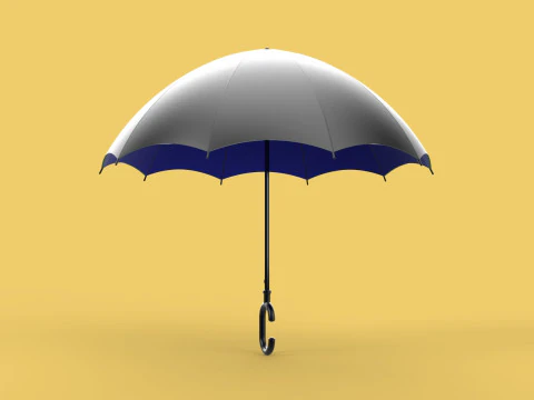 C SHAPE HANDLE STICK INVERTED REVERSE UMBRELLA AUTO FOLDABLE 3D Model