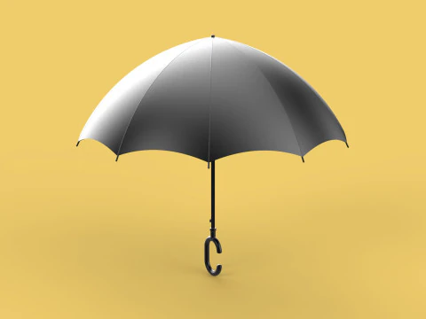 C SHAPE HANDLE STICK INVERTED REVERSE UMBRELLA AUTO FOLDABLE 3D Model