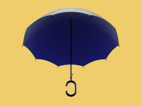 C SHAPE HANDLE STICK INVERTED REVERSE UMBRELLA AUTO FOLDABLE 3D Model