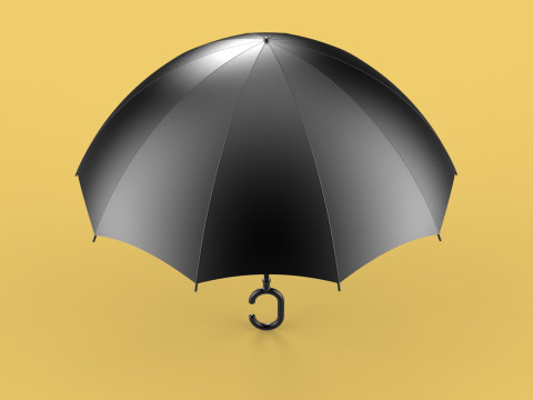 C SHAPE HANDLE STICK INVERTED REVERSE UMBRELLA AUTO FOLDABLE 3D Model