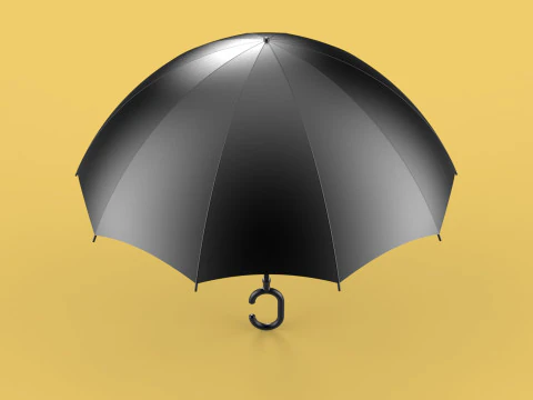 C SHAPE HANDLE STICK INVERTED REVERSE UMBRELLA AUTO FOLDABLE 3D Model