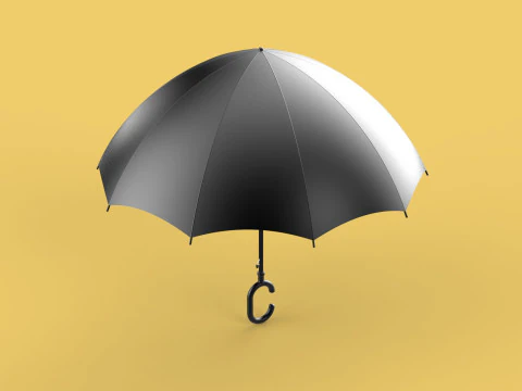 C SHAPE HANDLE STICK INVERTED REVERSE UMBRELLA AUTO FOLDABLE 3D Model