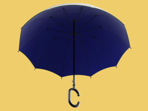 C SHAPE HANDLE STICK INVERTED REVERSE UMBRELLA AUTO FOLDABLE 3D Model