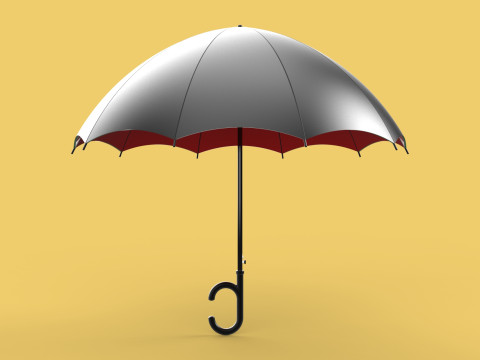 REVERSE C SHAPE HANDLE STICK INVERTED UMBRELLA AUTO OPEN FOLDING Modèle 3D