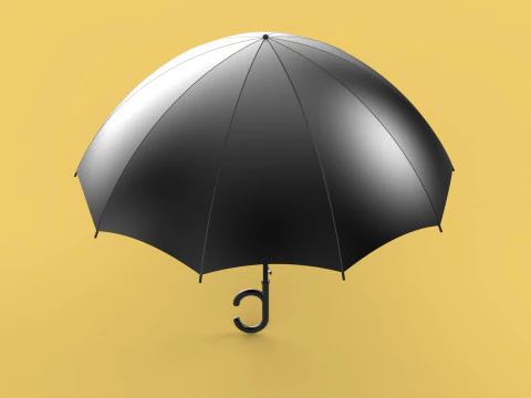 REVERSE C SHAPE HANDLE STICK INVERTED UMBRELLA AUTO OPEN FOLDING 3D Model