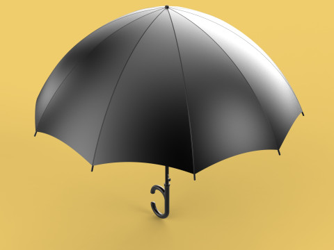 REVERSE C SHAPE HANDLE STICK INVERTED UMBRELLA AUTO OPEN FOLDING Modèle 3D
