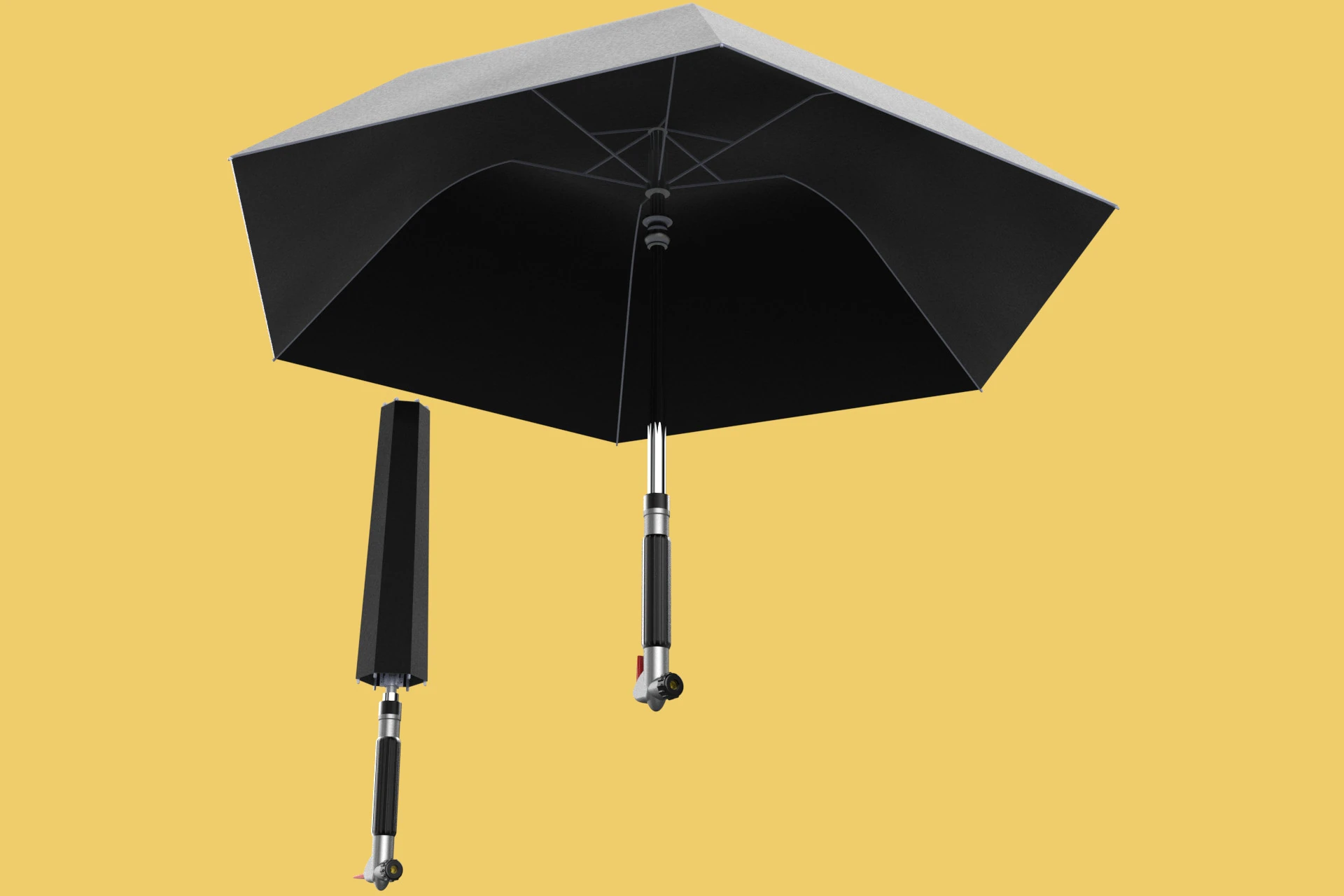 MULTIFUNCTION HANDLE AIR PUMP UMBRELLA INFLATOR BIKE PORTABLE 3D Model .c4d .max .obj .3ds .fbx .stl .blend 