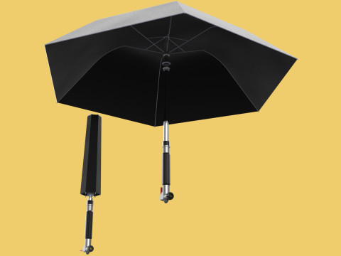 MULTIFUNCTION HANDLE AIR PUMP UMBRELLA INFLATOR BIKE PORTABLE 3Dモデル