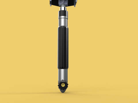 MULTIFUNCTION HANDLE AIR PUMP UMBRELLA INFLATOR BIKE PORTABLE 3D 모델