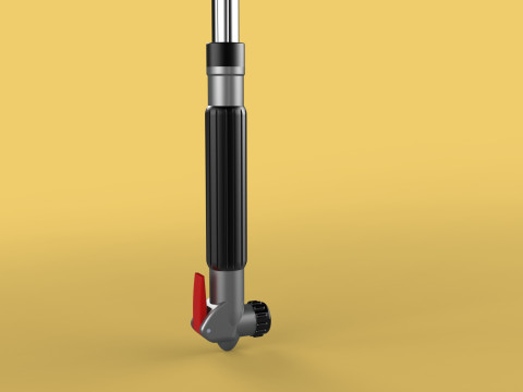 MULTIFUNCTION HANDLE AIR PUMP UMBRELLA INFLATOR BIKE PORTABLE 3D 모델