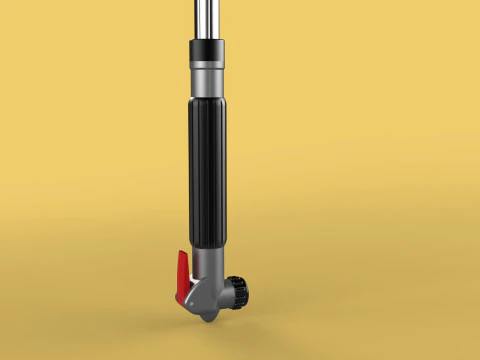 MULTIFUNCTION HANDLE AIR PUMP UMBRELLA INFLATOR BIKE PORTABLE 3D Model