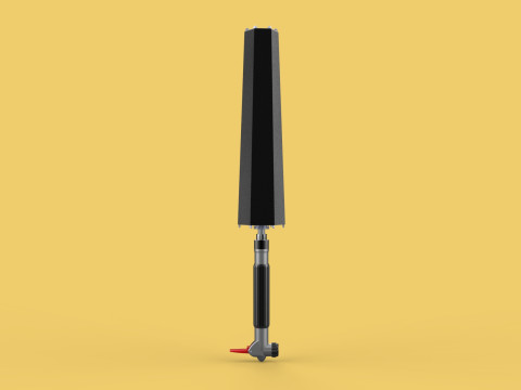 MULTIFUNCTION HANDLE AIR PUMP UMBRELLA INFLATOR BIKE PORTABLE 3D 모델