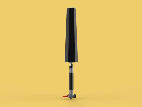 MULTIFUNCTION HANDLE AIR PUMP UMBRELLA INFLATOR BIKE PORTABLE 3D Model