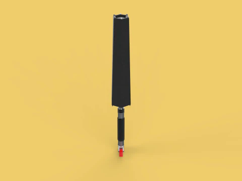 MULTIFUNCTION HANDLE AIR PUMP UMBRELLA INFLATOR BIKE PORTABLE 3D Model