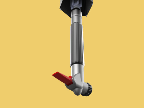 MULTIFUNCTION HANDLE AIR PUMP UMBRELLA INFLATOR BIKE PORTABLE 3D 모델