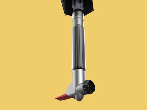 MULTIFUNCTION HANDLE AIR PUMP UMBRELLA INFLATOR BIKE PORTABLE 3D Model