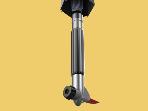 MULTIFUNCTION HANDLE AIR PUMP UMBRELLA INFLATOR BIKE PORTABLE 3D 모델