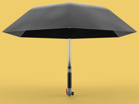 MULTIFUNCTION HANDLE AIR PUMP UMBRELLA INFLATOR BIKE PORTABLE 3D 모델
