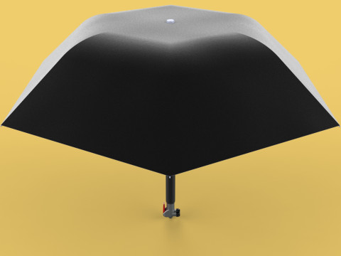 MULTIFUNCTION HANDLE AIR PUMP UMBRELLA INFLATOR BIKE PORTABLE 3D 모델