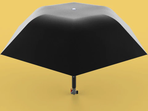 MULTIFUNCTION HANDLE AIR PUMP UMBRELLA INFLATOR BIKE PORTABLE 3D Model