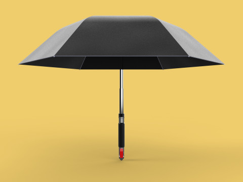 MULTIFUNCTION HANDLE AIR PUMP UMBRELLA INFLATOR BIKE PORTABLE 3D 모델