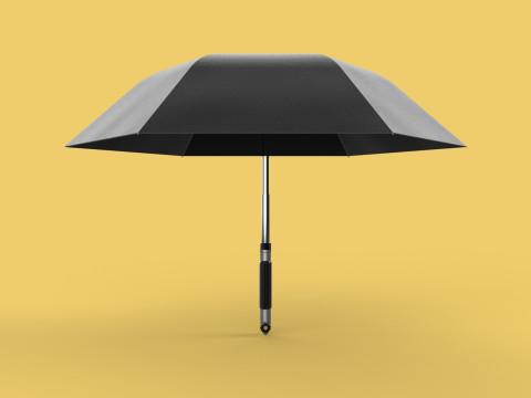 MULTIFUNCTION HANDLE AIR PUMP UMBRELLA INFLATOR BIKE PORTABLE 3D 모델