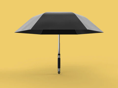 MULTIFUNCTION HANDLE AIR PUMP UMBRELLA INFLATOR BIKE PORTABLE 3D Model