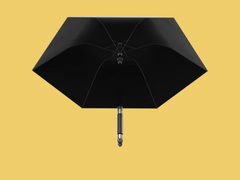 MULTIFUNCTION HANDLE AIR PUMP UMBRELLA INFLATOR BIKE PORTABLE 3D Model