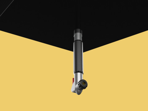 MULTIFUNCTION HANDLE AIR PUMP UMBRELLA INFLATOR BIKE PORTABLE 3D 모델
